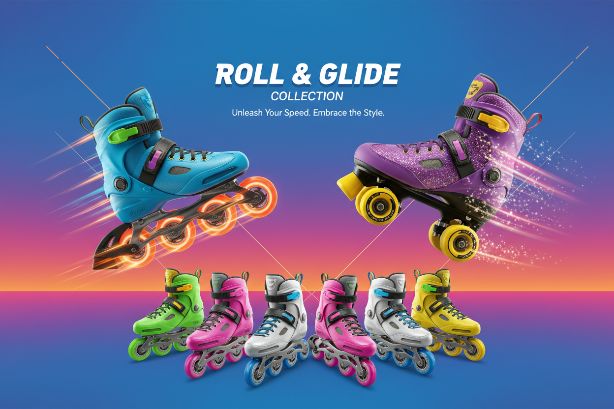 Create Inline and Roller Skating Shoes Collection Panel